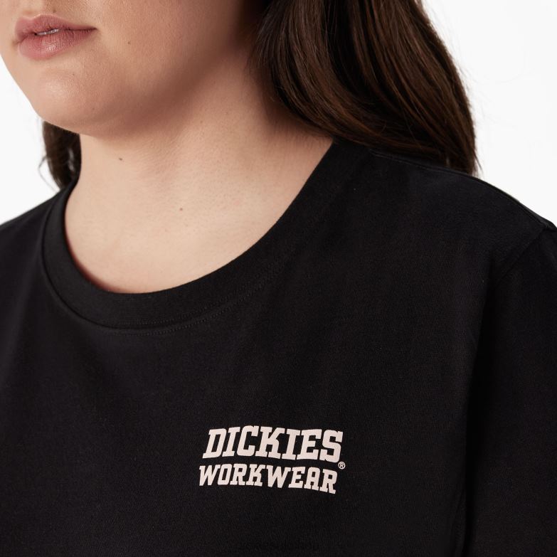 Plus Heavyweight Workwear Graphic T-Shirt Women Dickies Black (KBK) 88T842190 Work Apparel