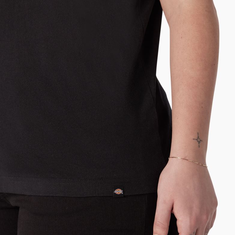 Plus Heavyweight Workwear Graphic T-Shirt Women Dickies Black (KBK) 88T842190 Work Apparel