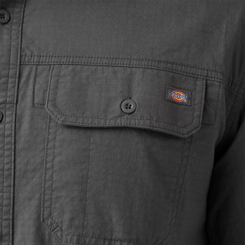Short Sleeve Ripstop Work Shirt Men Dickies Rinsed Slate (RSL) 88T84647 Work Apparel