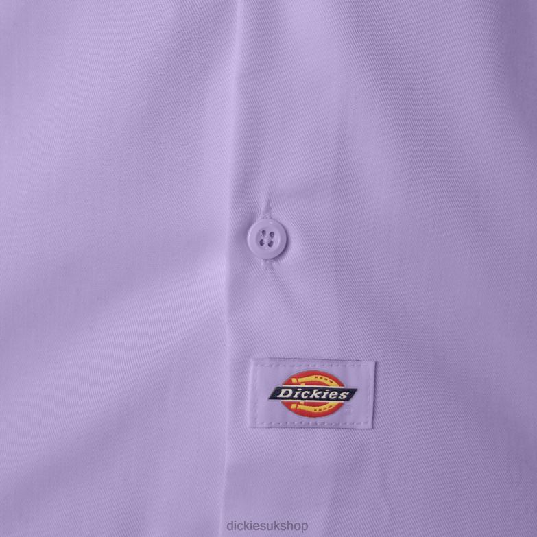Short Sleeve Work Shirt Men Dickies Purple Rose (UR2) 88T84501 Work Apparel