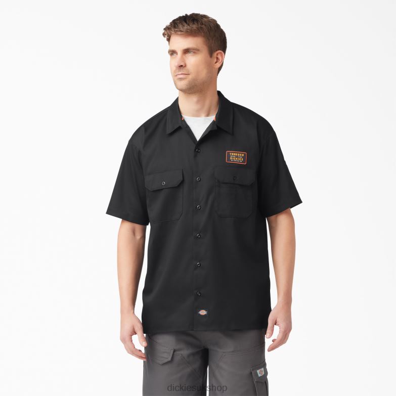 Traeger Ultimate Grilling Shirt Men Dickies Black (BK) 88T84792 Work Apparel