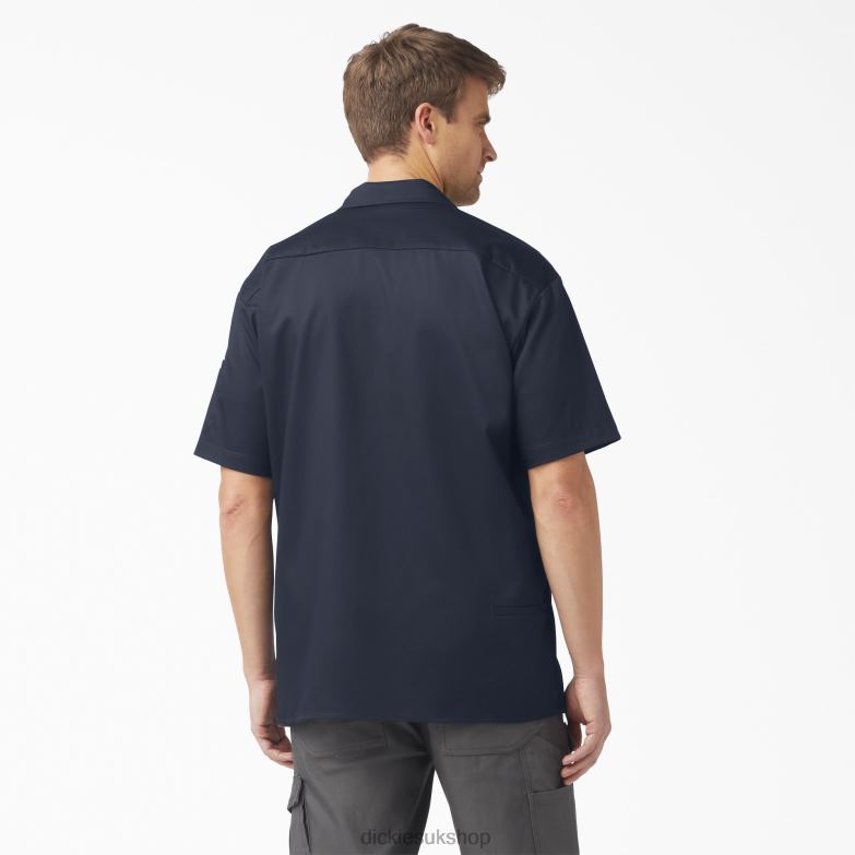Traeger Ultimate Grilling Shirt Men Dickies Dark Navy (DN) 88T84793 Work Apparel