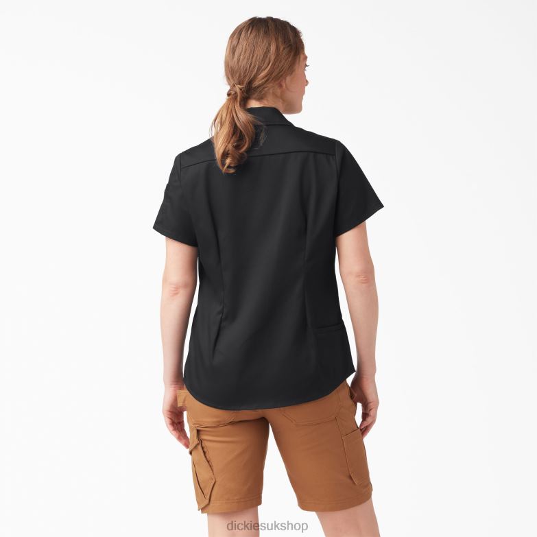 Traeger Ultimate Grilling Shirt Women Dickies Black (BK) 88T842156 Work Apparel