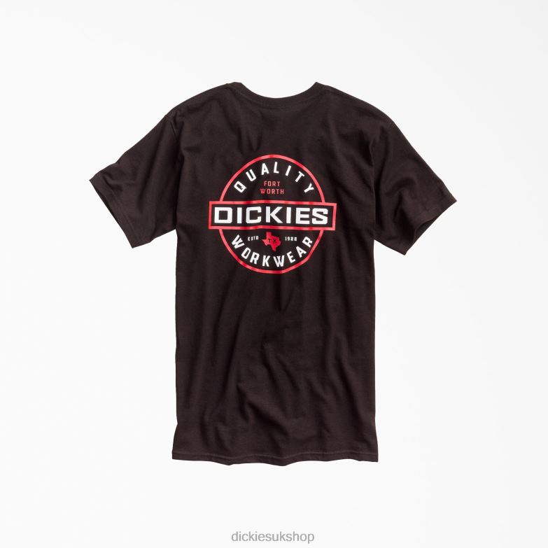 Quality Workwear Graphic T-Shirt Men Dickies Black (KBK) 88T84795 Work Apparel