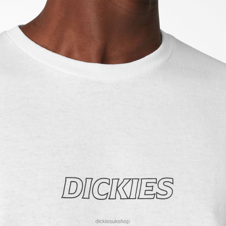 Rose Workwear Graphic T-Shirt Men Dickies White (WH) 88T84956 Work Apparel