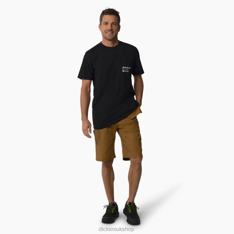 United By Work Graphic T-Shirt Men Dickies Black (B25) 88T84880 Work Apparel