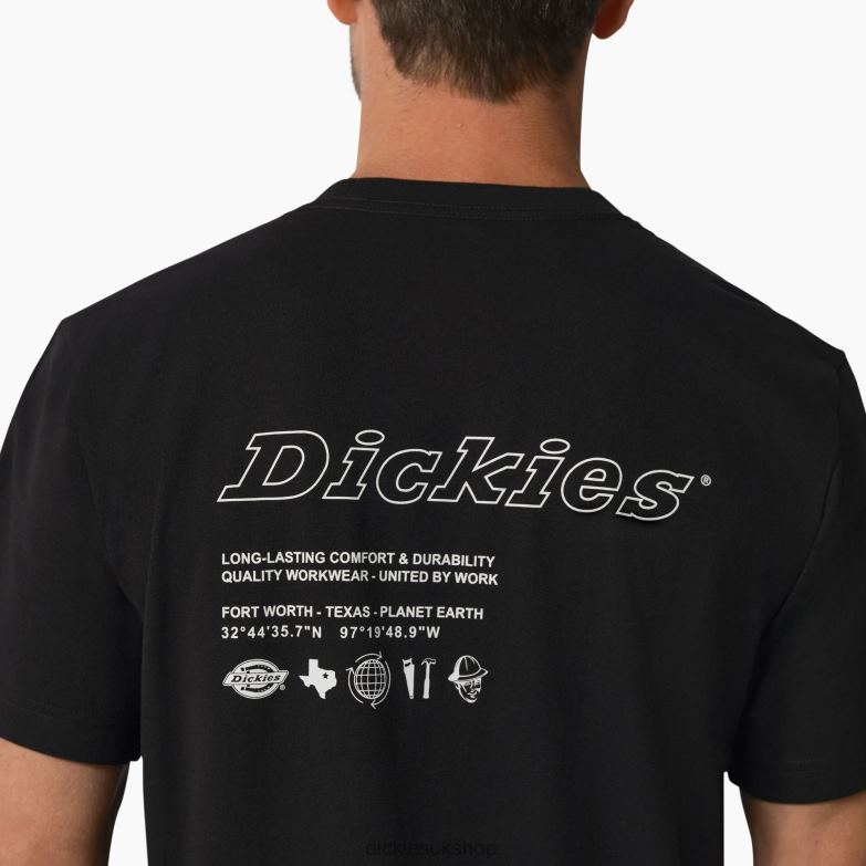 United By Work Graphic T-Shirt Men Dickies Black (B25) 88T84880 Work Apparel