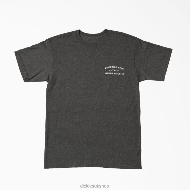 W.D. Heritage Workwear Graphic T-Shirt Men Dickies Gray Heather (GYH) 88T84832 Work Apparel