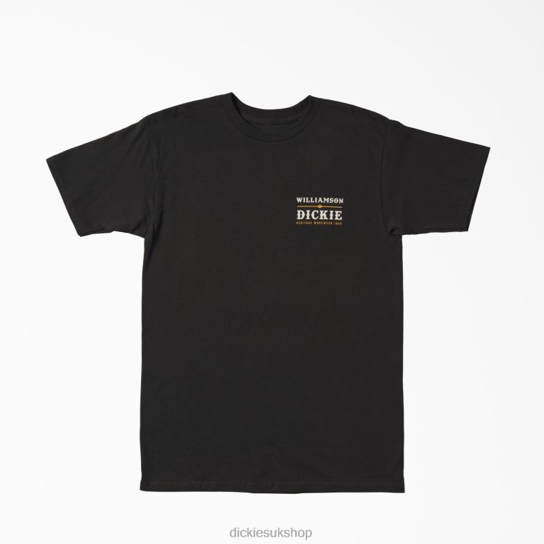 W.D. Workwear Graphic T-Shirt Men Dickies Black (BK) 88T84911 Work Apparel