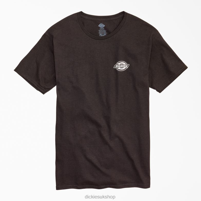Worldwide Workwear Graphic T-Shirt Men Dickies Black (KBK) 88T84926 Work Apparel